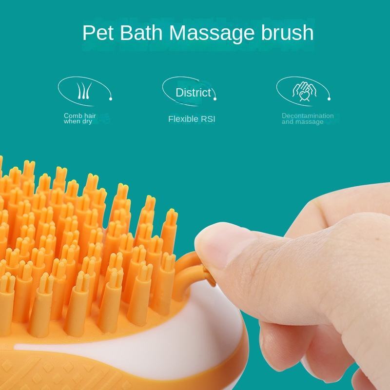 Dog Bath Brush 2-in-1 Spa Massage