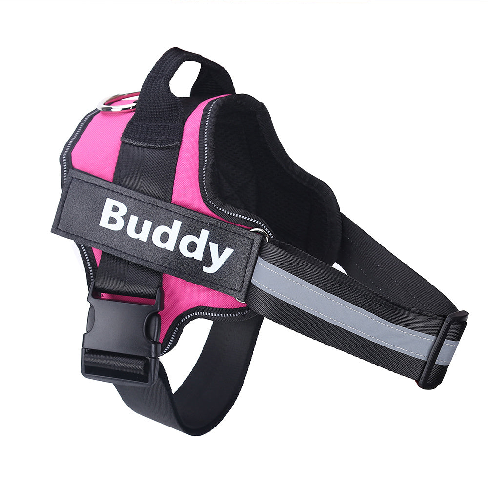 Personalized Reflective Adjustable Pet Harness For Small And Large Dogs