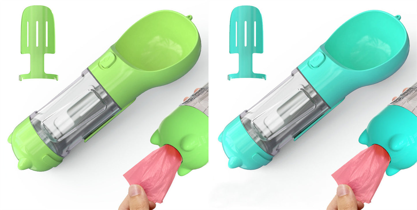 Portable Dog Feeder And WaterBowl With Storage