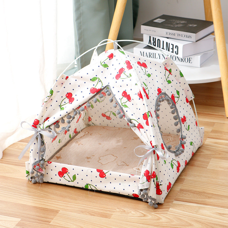 Cat Tent Enclosed Bed