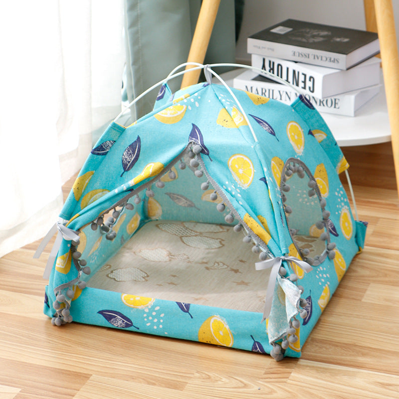 Cat Tent Enclosed Bed