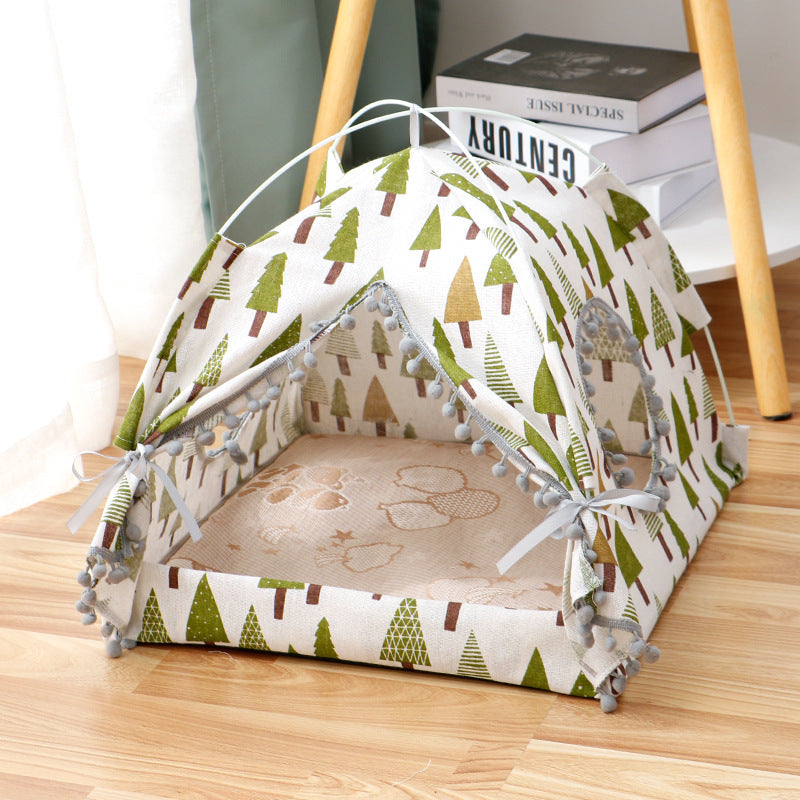 Cat Tent Enclosed Bed