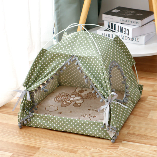 Cat Tent Enclosed Bed