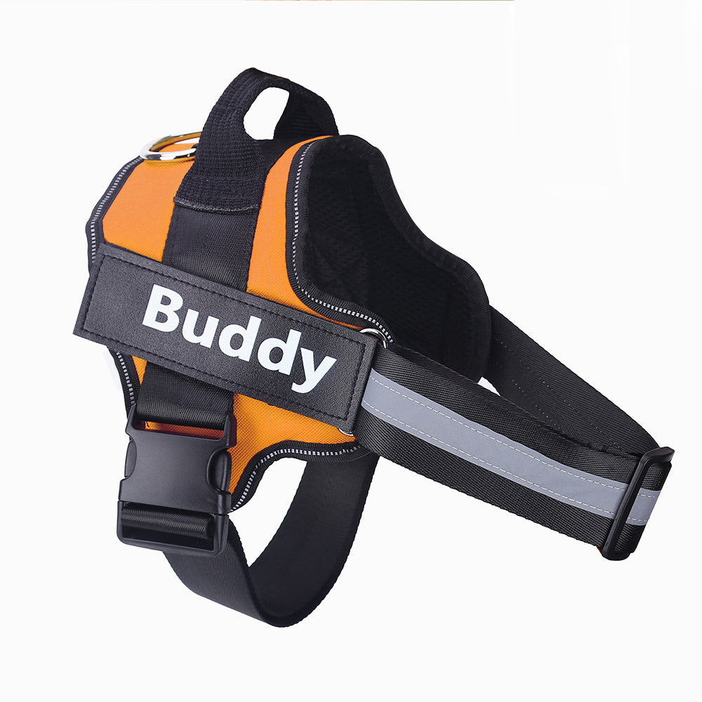 Personalized Reflective Adjustable Pet Harness For Small And Large Dogs