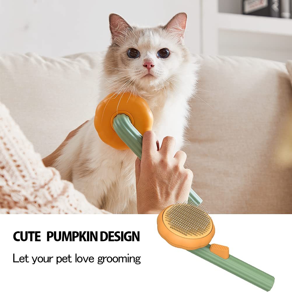 Pumpkin Pet Grooming Brush