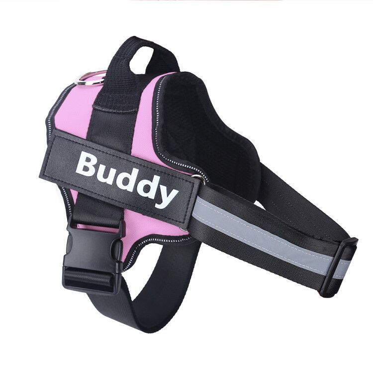 Personalized Reflective Adjustable Pet Harness For Small And Large Dogs