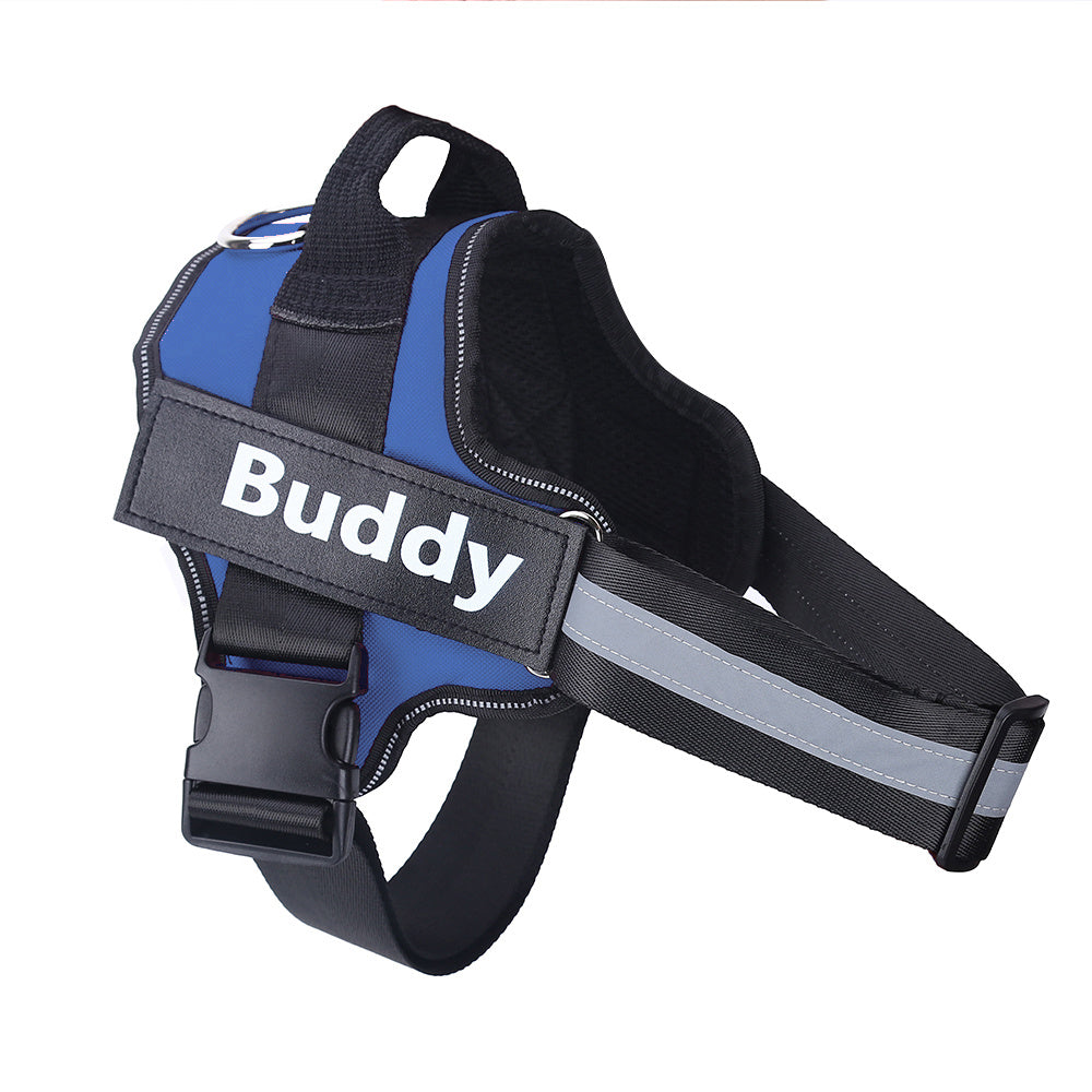 Personalized Reflective Adjustable Pet Harness For Small And Large Dogs