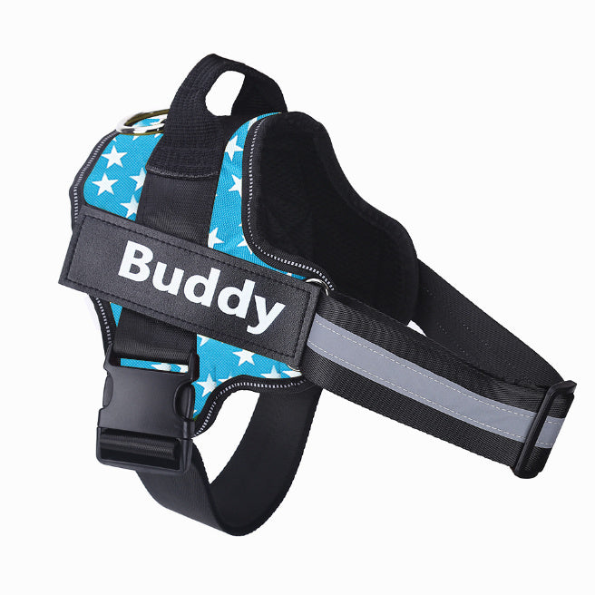 Personalized Reflective Adjustable Pet Harness For Small And Large Dogs