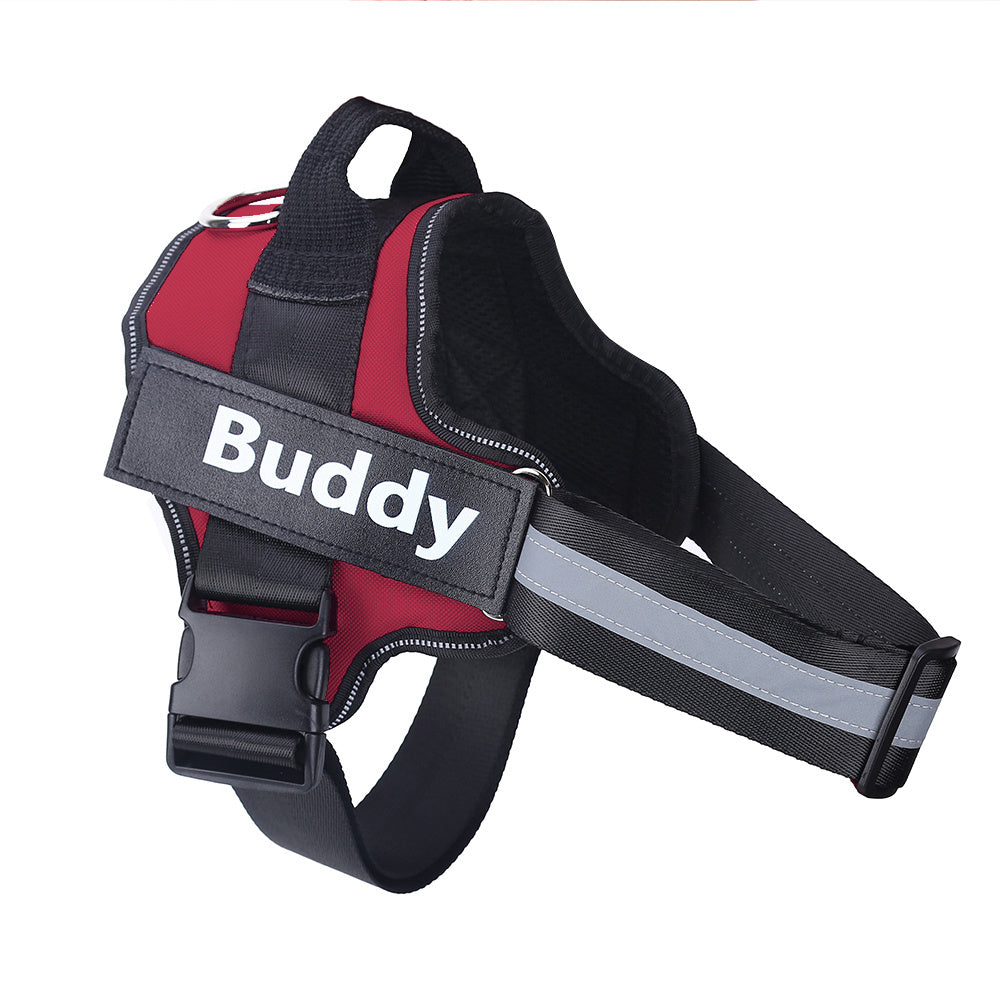 Personalized Reflective Adjustable Pet Harness For Small And Large Dogs