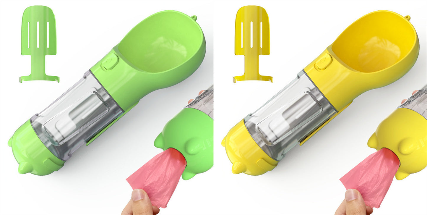 Portable Dog Feeder And WaterBowl With Storage