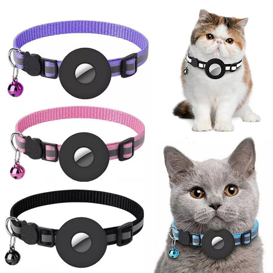 Reflective Waterproof Cat Collar With Airtag Holder