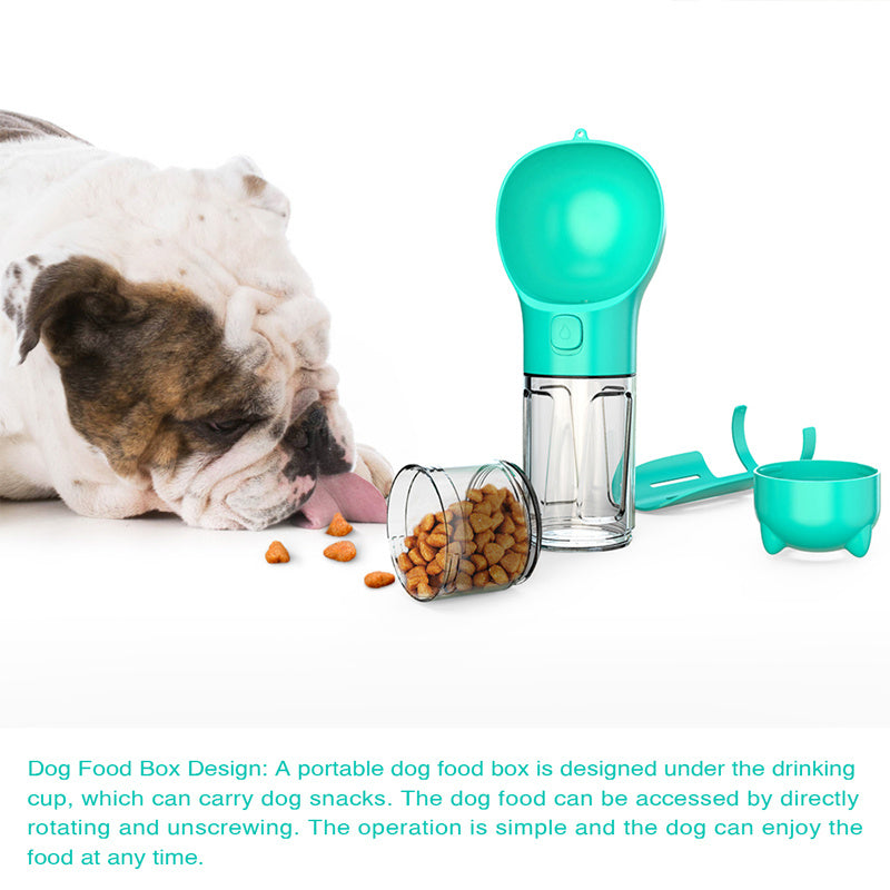 Portable Dog Feeder And WaterBowl With Storage